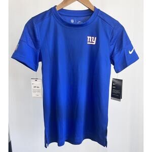 NWT Nike On FIELD New‎ York GIANTS Football Women Shirt Blue Size XS Dri-fit